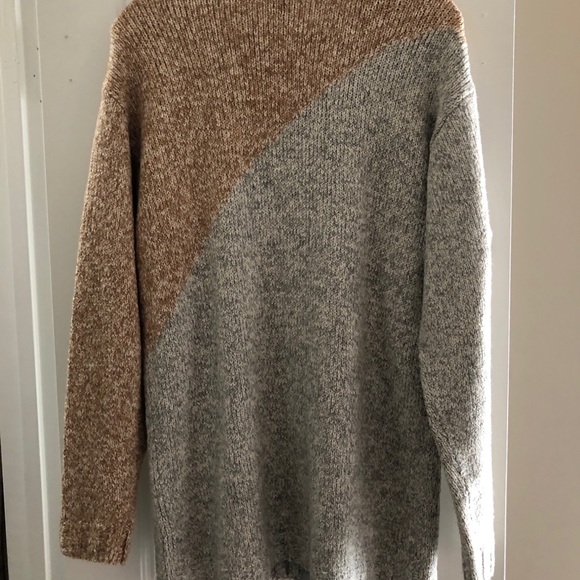 Two toned tunic cardigan - Picture 4 of 5